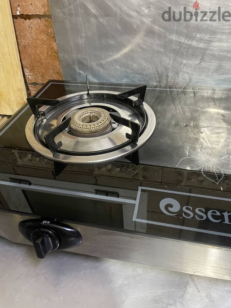 Two burner stove gas with ceramic glass 2
