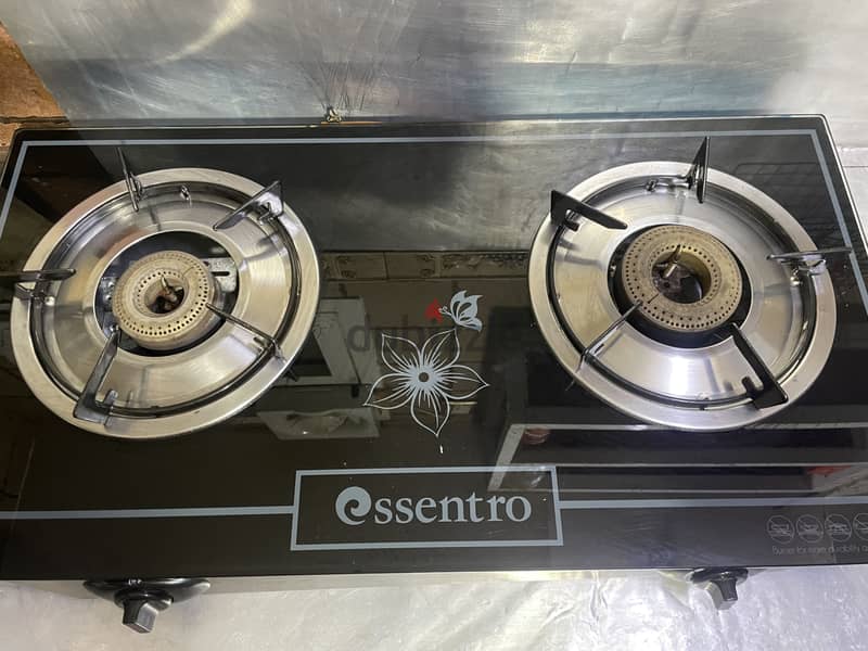 Two burner stove gas with ceramic glass 3