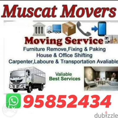 Muscat Movers and packers House office furniture fixing bast transport