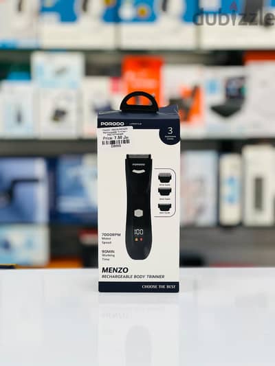 Brand New Porodo Menzo Body Trimmer in Oman | Rechargeable | Call: 94333521