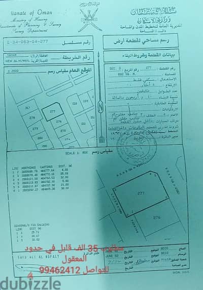 For Sale | Residential Corner Plot in New Al Huwayl, Saham