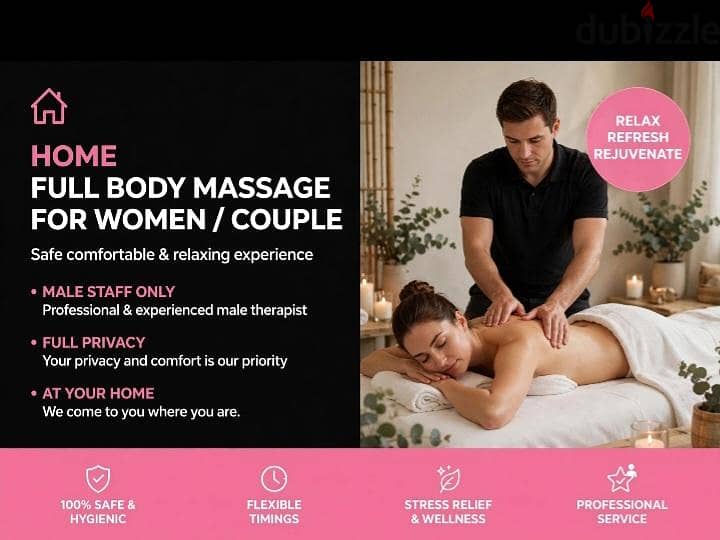 Home massage & relux for couple and ladies 1