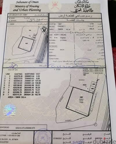 For Sale | Agricultural Land in Al Jafnayn, Seeb