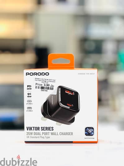 Brand New Porodo 25W Wall Charger in Oman | Rapid Charge | Call: 79997506