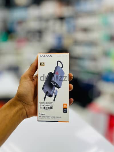 Brand New Porodo USB C Hub in Oman | 4K Ultra HD