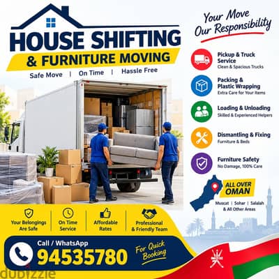 Best Muscat Mover and Packer House shifting office villa store shift
