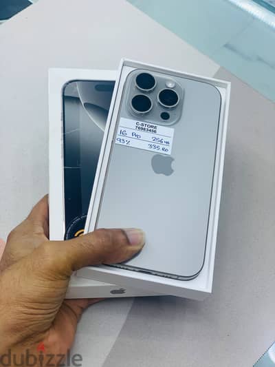 Apple - iPhone 16 Pro -256 GB - Box piece- Nice phone ايفون