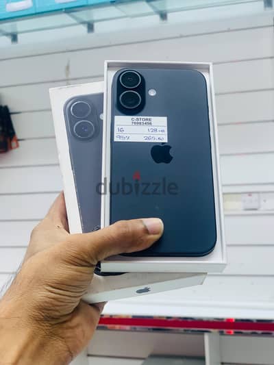 Apple - iPhone 16 -128 GB - Box piece- Nice condition available ايفون