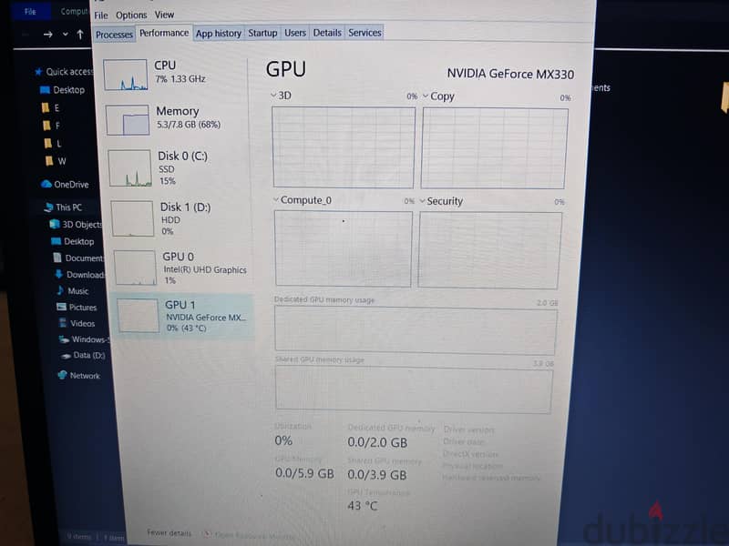Lenovo i7 10th gen with graphics 9
