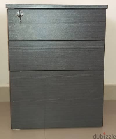 3-drawer office pedestal cabinet