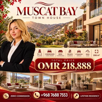 3+1 bedroom town house muscat bay
