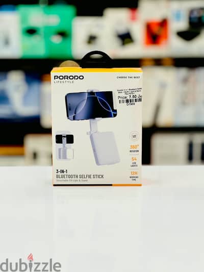 Brand New Porodo 3 in 1 Selfie Stick in Oman | 360 Rotation | Call: 94333521