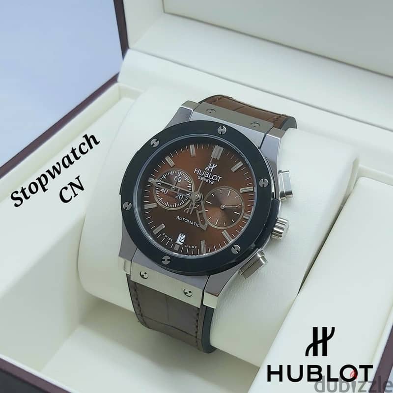 Automatic & Chronograph Leather Watch – OMR 35 1