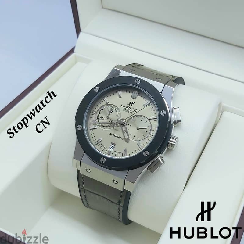 Automatic & Chronograph Leather Watch – OMR 35 5