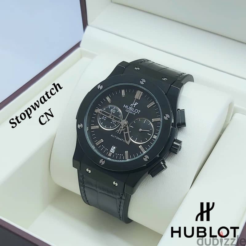 Automatic & Chronograph Leather Watch – OMR 35 6