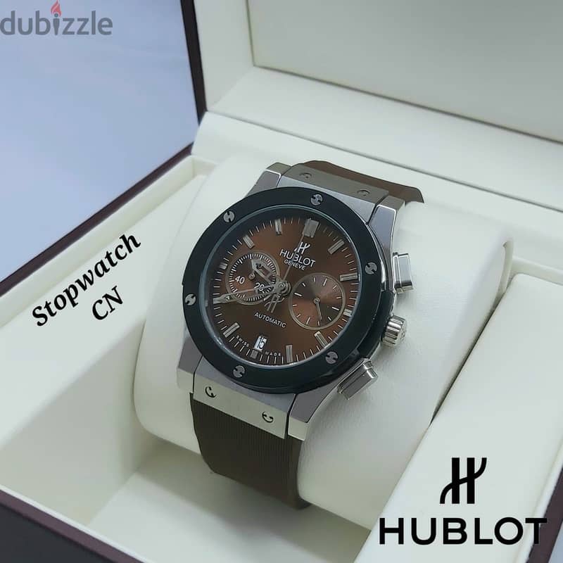 Automatic & Chronograph Leather Watch – OMR 35 9