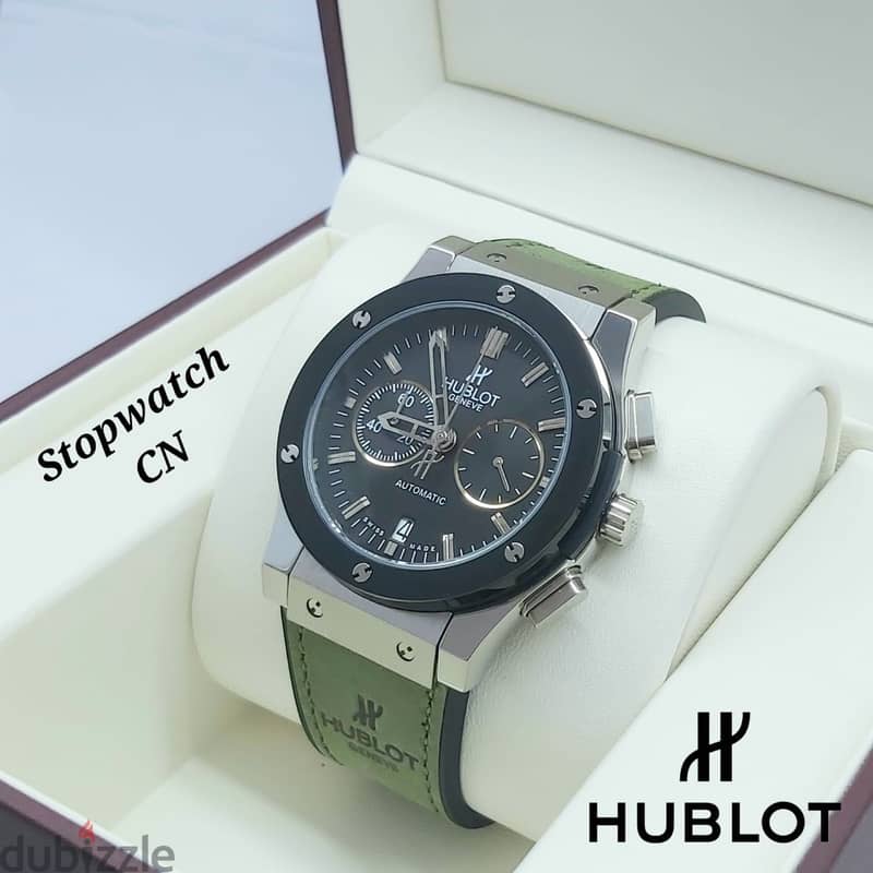 Automatic & Chronograph Leather Watch – OMR 35 10
