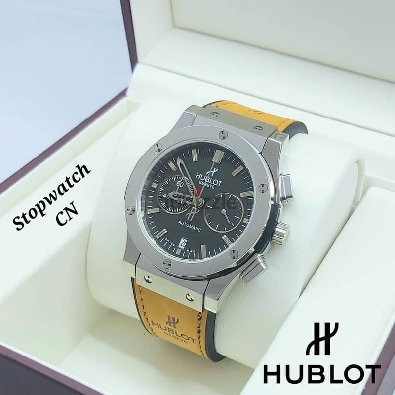 Automatic & Chronograph Leather Watch – OMR 35 12