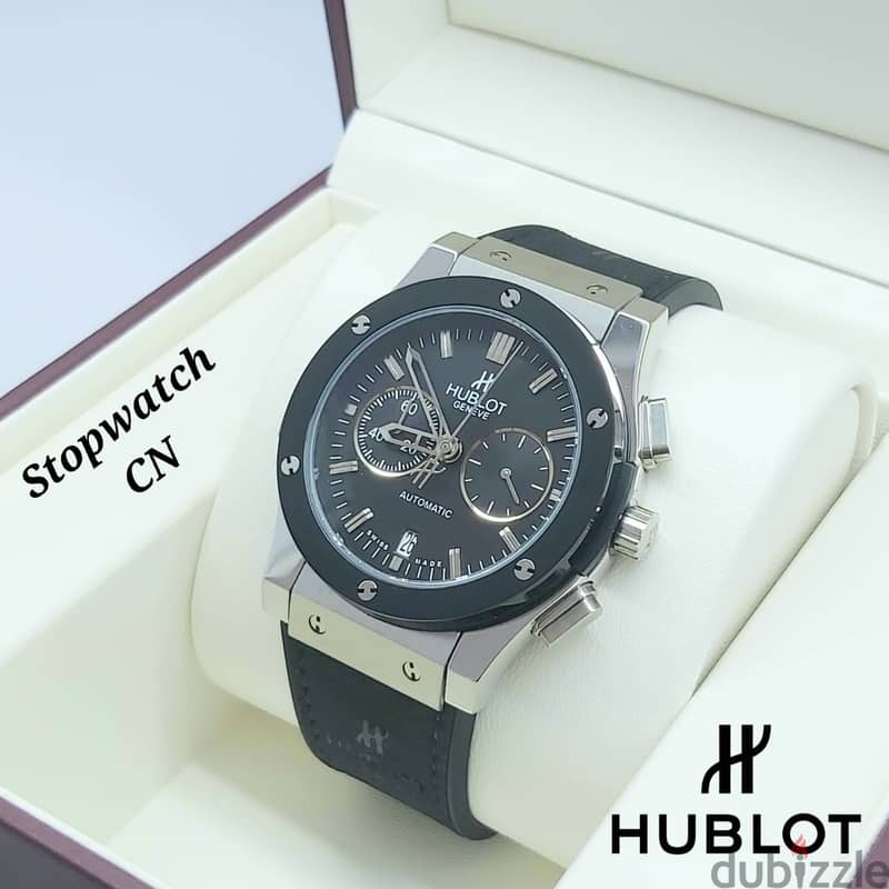 Automatic & Chronograph Leather Watch – OMR 35 13