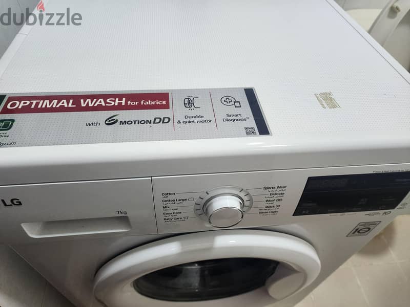 LG Fully automatic front load washing machine. 1