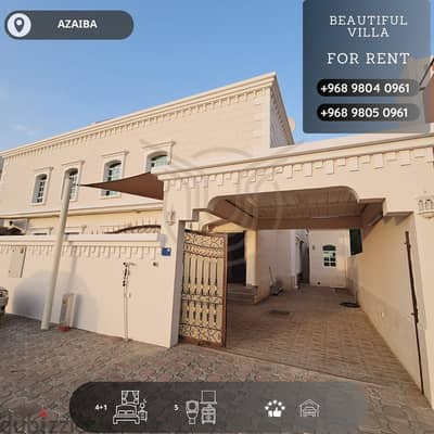 AZAIBA NEAR 18 NOV STREET | BEAUTIFUL 4+1 VILLA AVAILABLE FOR RENT