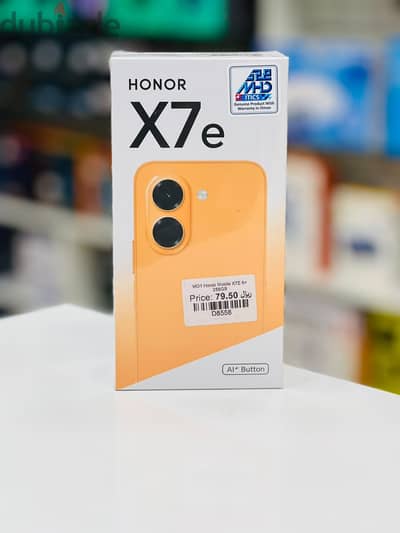 Brand New HONOR X7e mobile in oman | 6GB/256GB