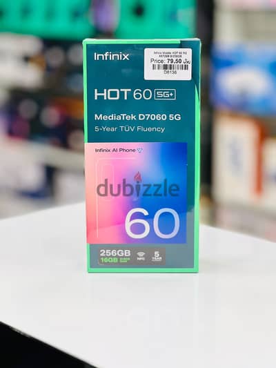 Brand New Infinix Hot 60 5G Plus mobile in oman | 16GB/256GB | Call: 94777095
