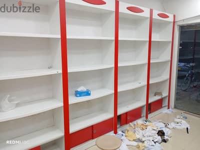 tailor shop shelves