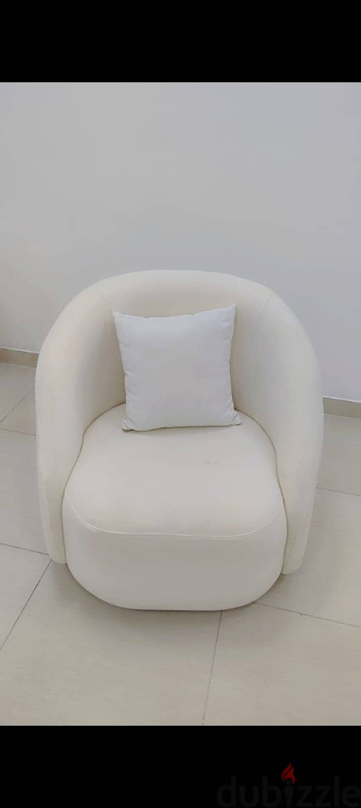 6 seater custom made luxury white sofa set with round table 1