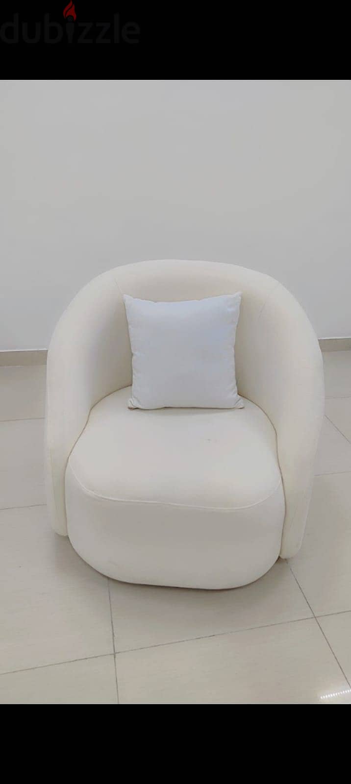 6 seater custom made luxury white sofa set with round table 2