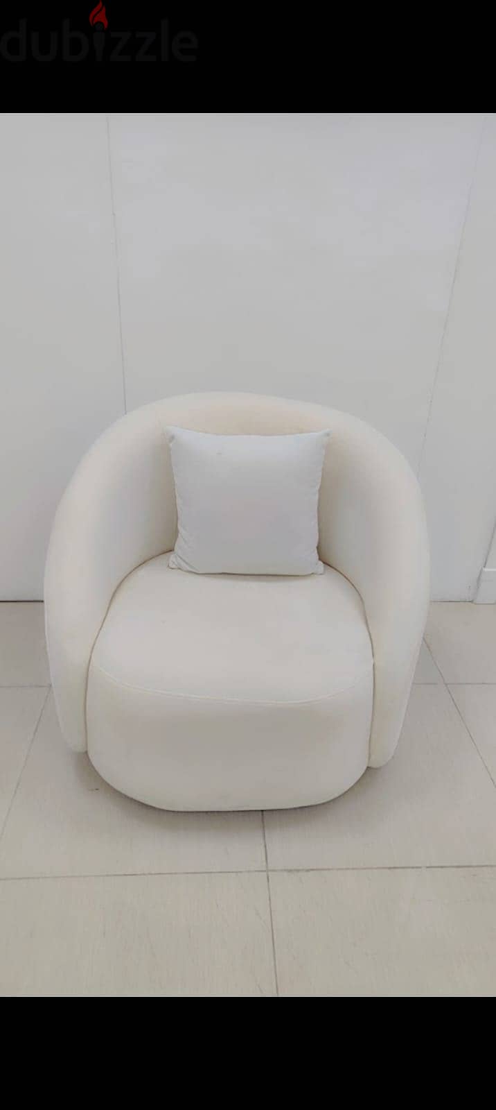 6 seater custom made luxury white sofa set with round table 3