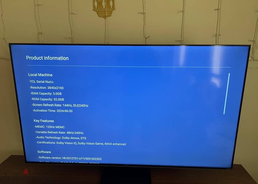 TCL QD Mini-LED 55 4K 144Hz 4
