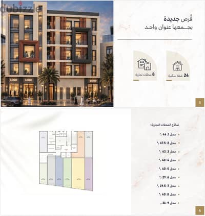 بناية بُنى • B11 | محلات تجارية للبيع (استثمر في موقع تجاري مميز بالموالح الجنوبية!)