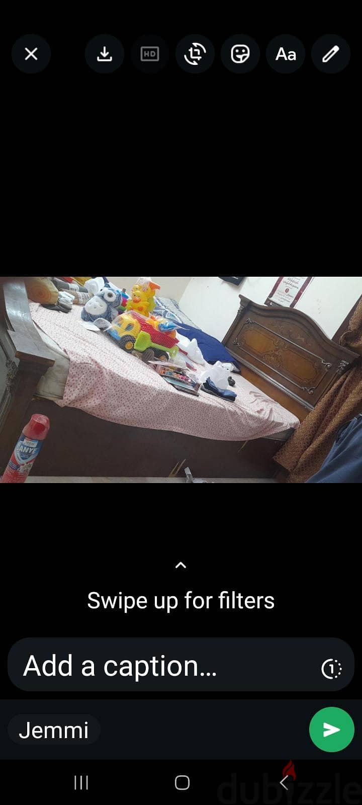 double cot with matress 1