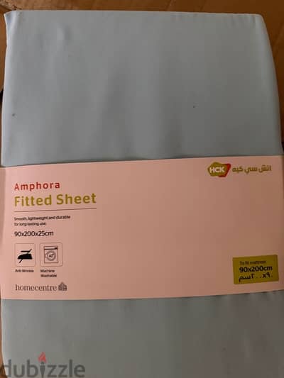 New Microfibre fitted sheet 90x200 cm