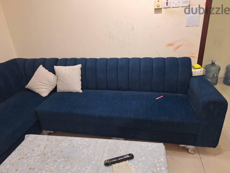 Corner Sofa Set with Center Table for Sale 1