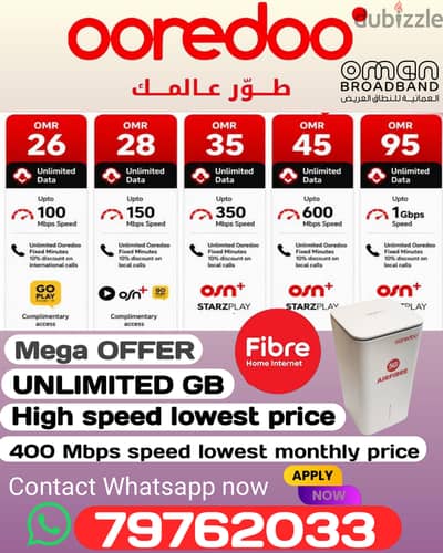 ooredoo internet connection