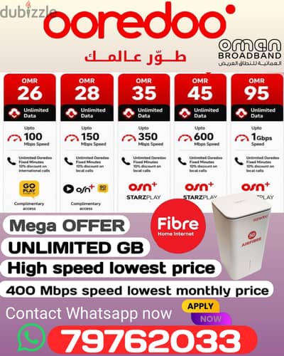 ooredoo internet connection