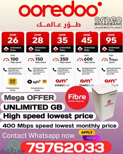 ooredoo internet connection