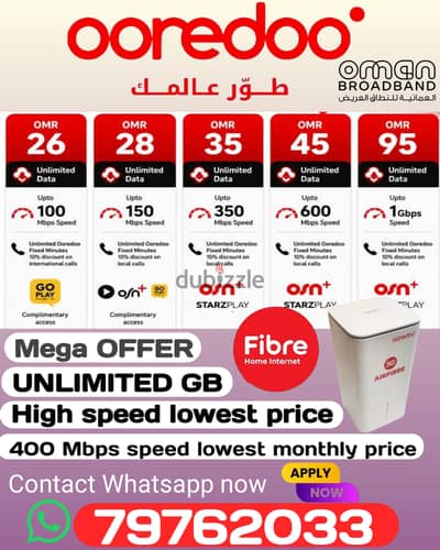 ooredoo internet connection