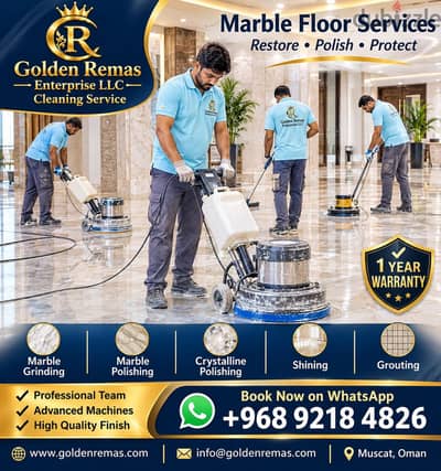 Professional Marble Grinding, Polishing & Crystallization Services