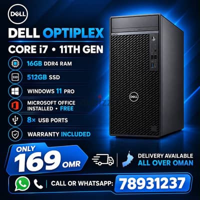 Dell core i7 generation 11th ram 16 gb ssd 512 gb windows 11