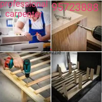 profeshnal carpenter sarvis bed cabnet tv curtain fixing