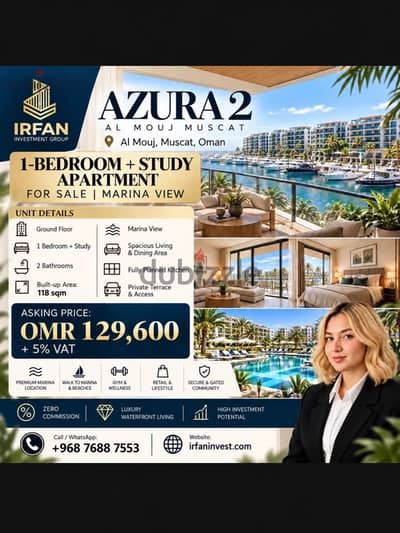 AZURA 2 | 1-Bedroom + Study | Al Mouj Muscat