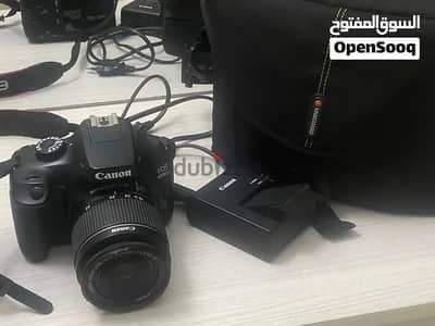 كاميرا كانون Canon EOS 4000D احترافية مع العدسة والأغراض كاملة + حقيبة