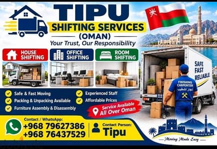 TIPU Shifting Services | House & Office Movers Oman