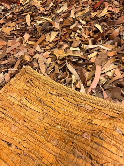 Luxury Designer Leather Rug from Dubai