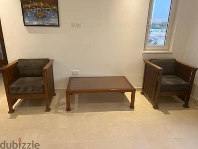 Solid Coffee Table and floor lamp for sale