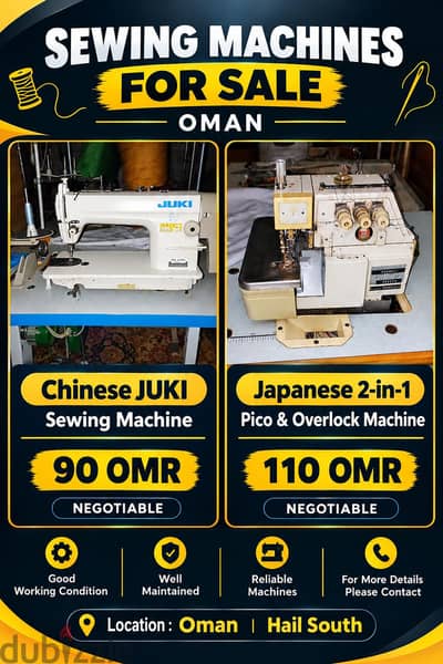 Sewing machine For sell