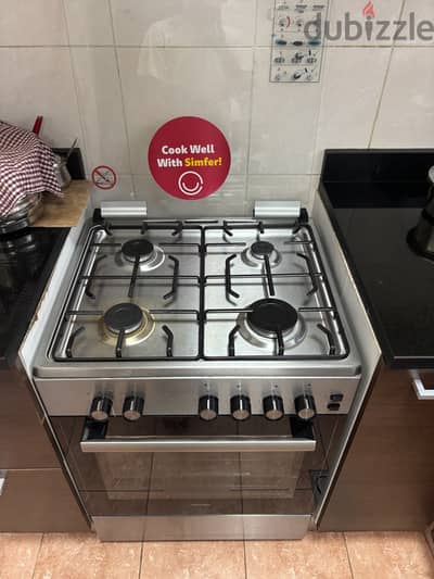 Simfer Gas Cooking Range 60x60 cm